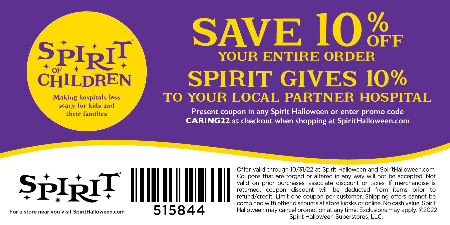 Spirit coupon